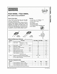 DataSheet FQU13N06L pdf